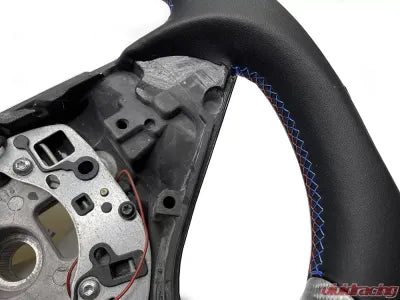 Vivid Racing VR-SW-37 BMW M5 | M6 E6x OEM Upgraded Steering Wheel Shift Light Tri-Color Stitching Silver Carbon