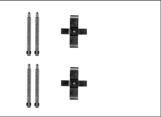 TEXTAR 82540800 Brake Pad Fitting Kit