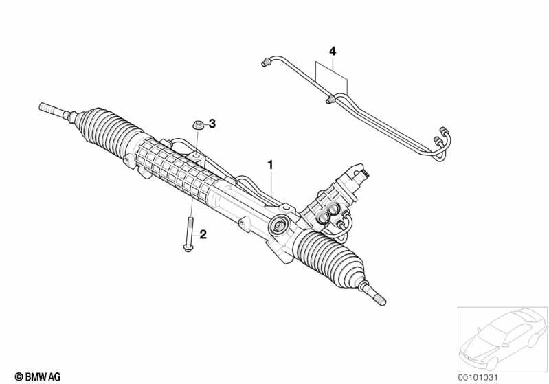Genuine BMW 32135A0A110 Rp Hydraulic Steering Gear | ML Performance EU Car Parts