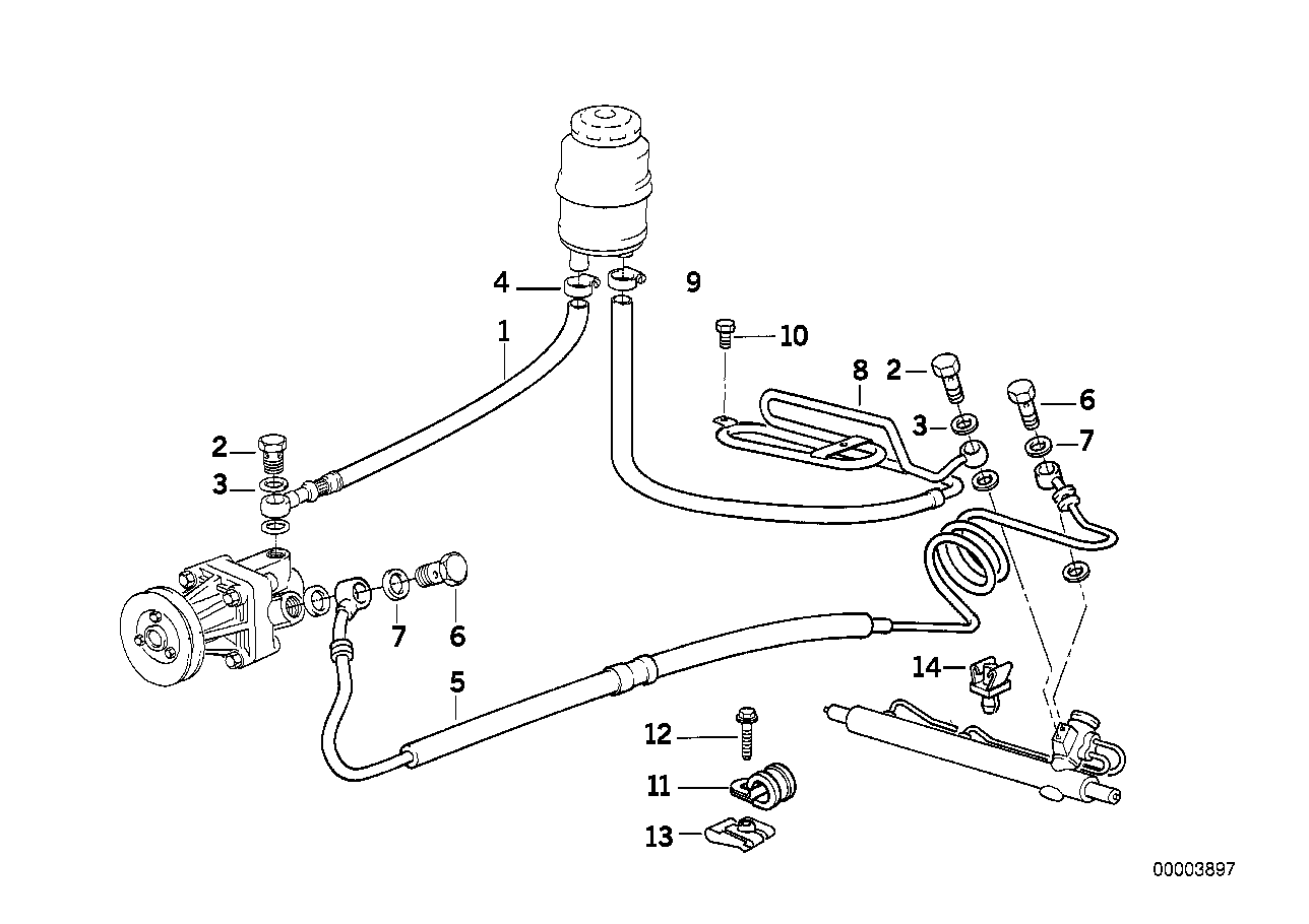Genuine BMW 32411141713 Return Pipe With Cooling Coil | ML Performance EU Car Parts