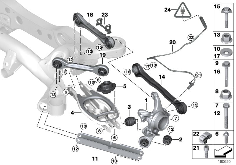 Genuine BMW 33322406289 Repair Kit, Control Arm, Left VALUE LINE | ML Performance EU Car Parts