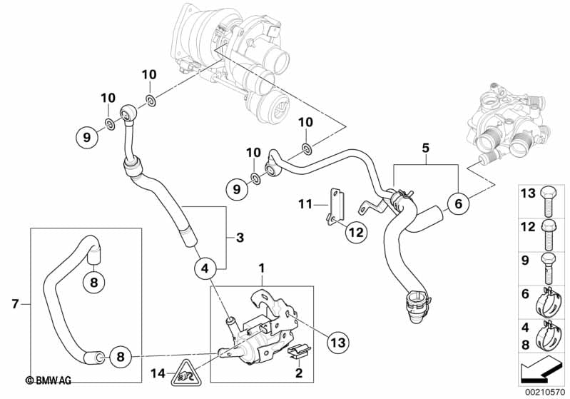 Genuine BMW 11538843817 Auxiliary Water Pump | ML Performance US Car Parts