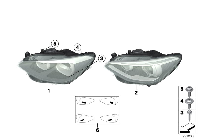 Genuine BMW 63117229686 Headlight Right | ML Performance EU Car Parts