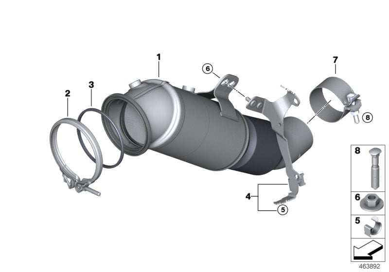Genuine BMW 18328689449 Exch Catalytic Converter Close To Engine | ML Performance EU Car Parts