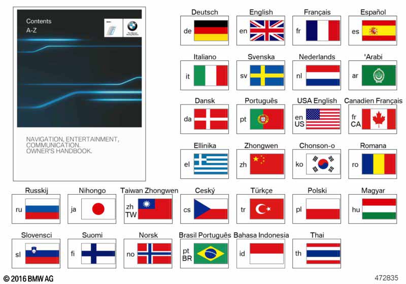 Genuine BMW 01402914121 Owner'S Handbook, Nav & Infotainment EN | ML Performance EU Car Parts