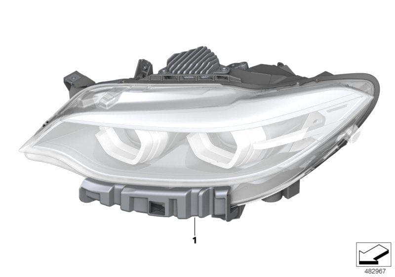 Genuine BMW 63117469784 Headlight, Led, Ahl, High, Right | ML Performance EU Car Parts