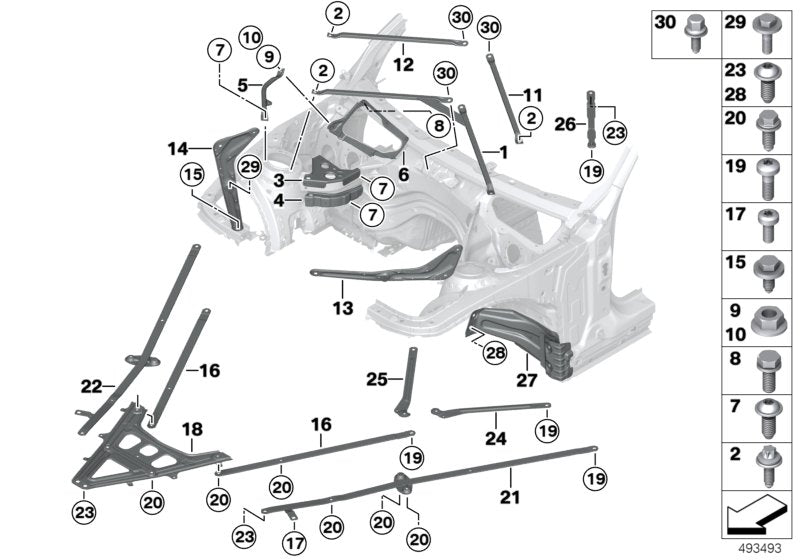 Genuine BMW 33306861221 Torx Bolt ISA M12X35-10.9 | ML Performance EU Car Parts