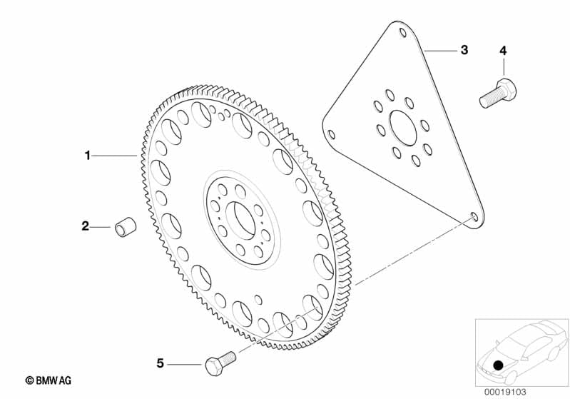 Genuine BMW 11227785674 Flywheel Automatic | ML Performance EU Car Parts