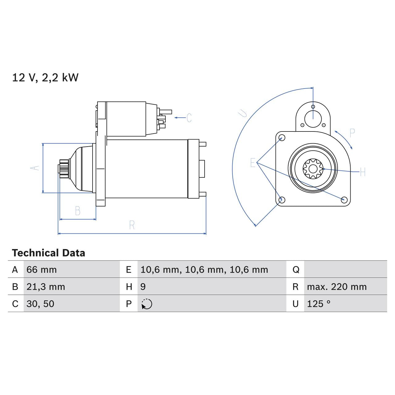 BOSCH 0986022760 Starter