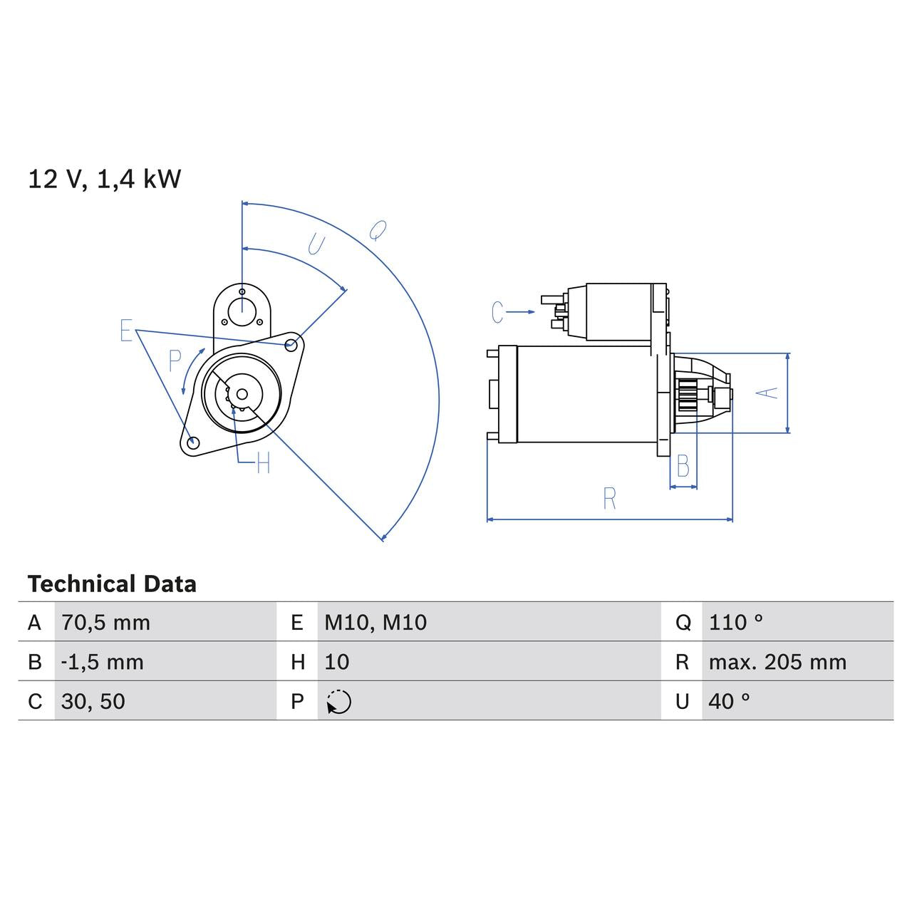 BOSCH 0986025960 Starter
