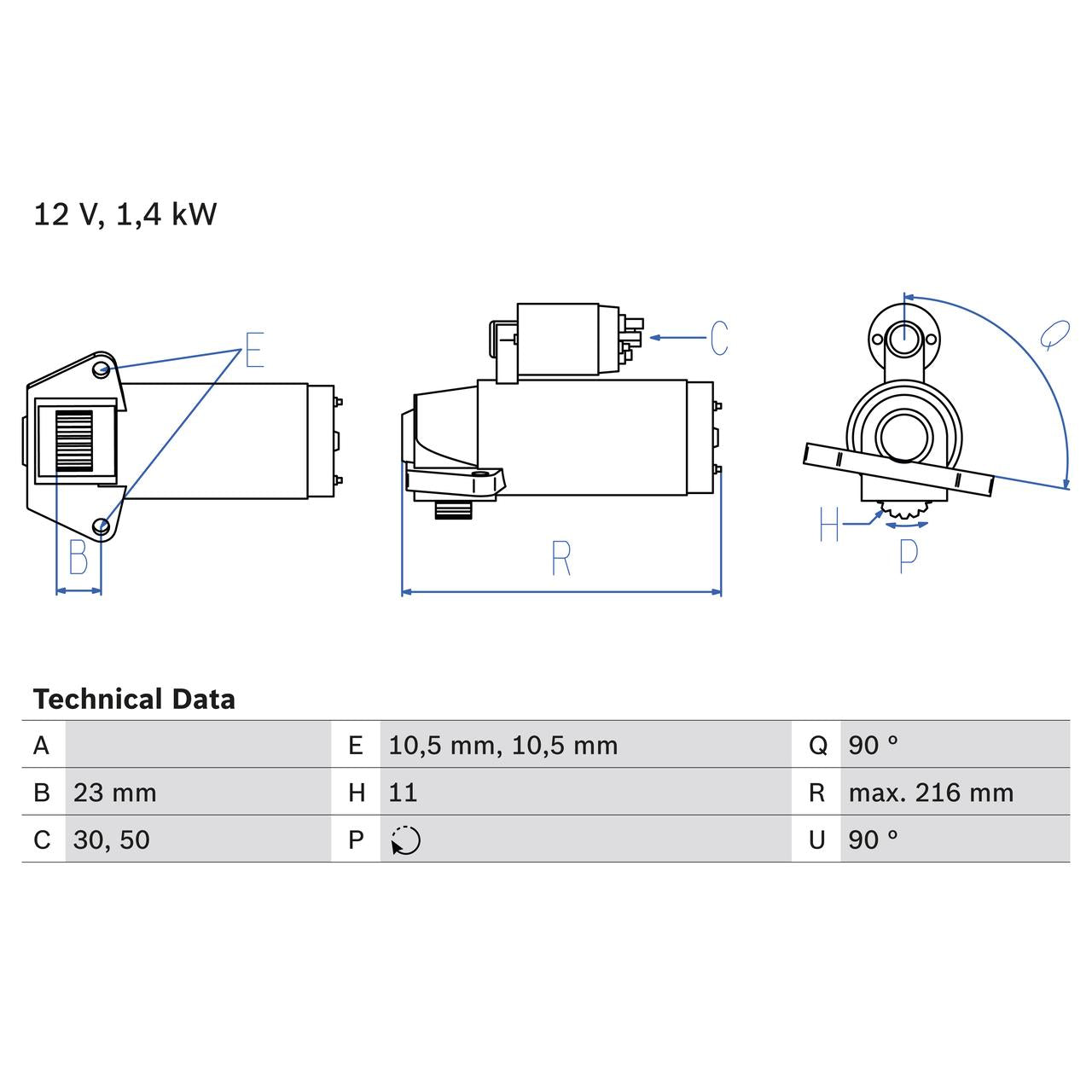 BOSCH 0986029080 Starter