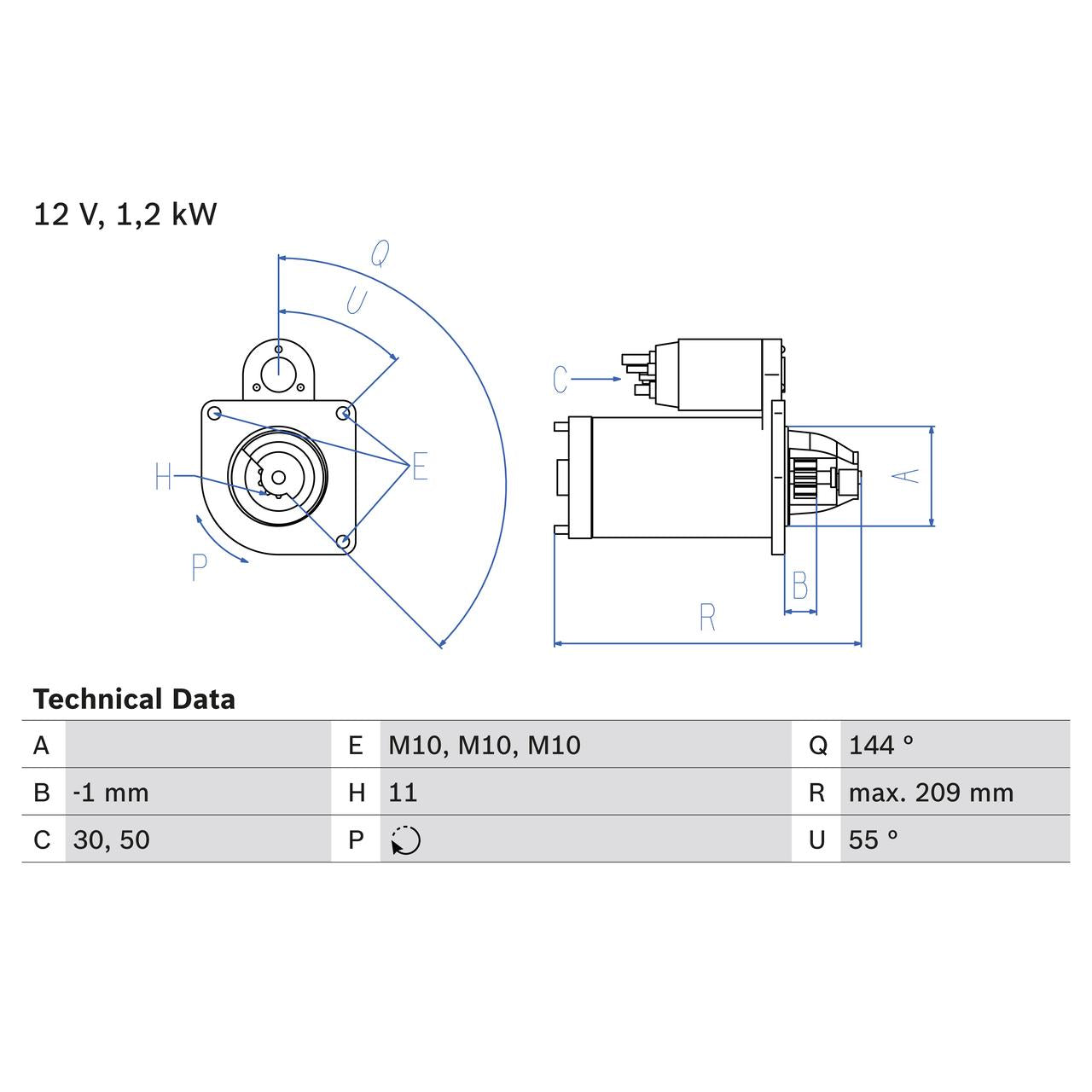 BOSCH 0986021671 Starter