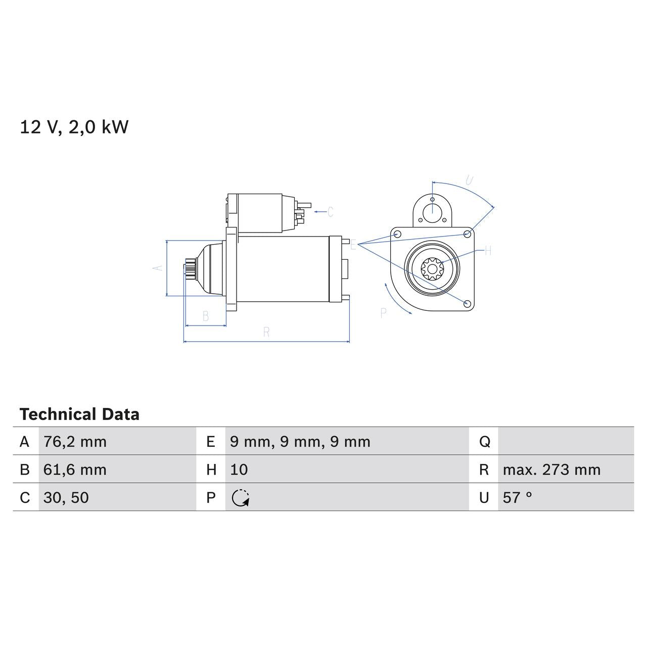BOSCH 0986021870 Starter