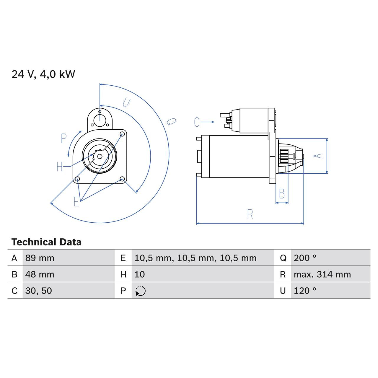 BOSCH 0986022400 Starter