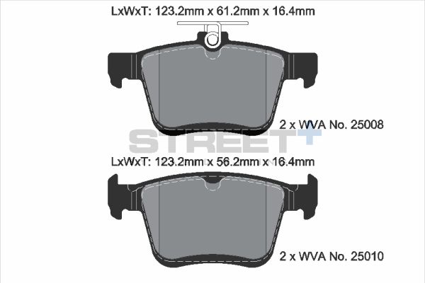 PAGID Racing T8101SP2001 STREET+ Brake Pads