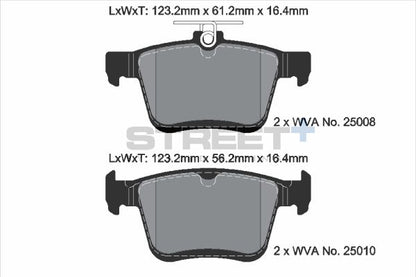 PAGID Racing T8101SP2001 STREET+ Brake Pads