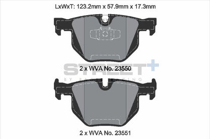 PAGID Racing T8298SP2001 STREET+ Brake Pads