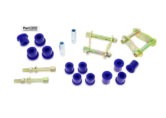 SuperPro KIT145SK Ford Ranger & Mazda BT-50 Rear Leaf Spring - Bushing and Greaseable Shackle/Pin Kit