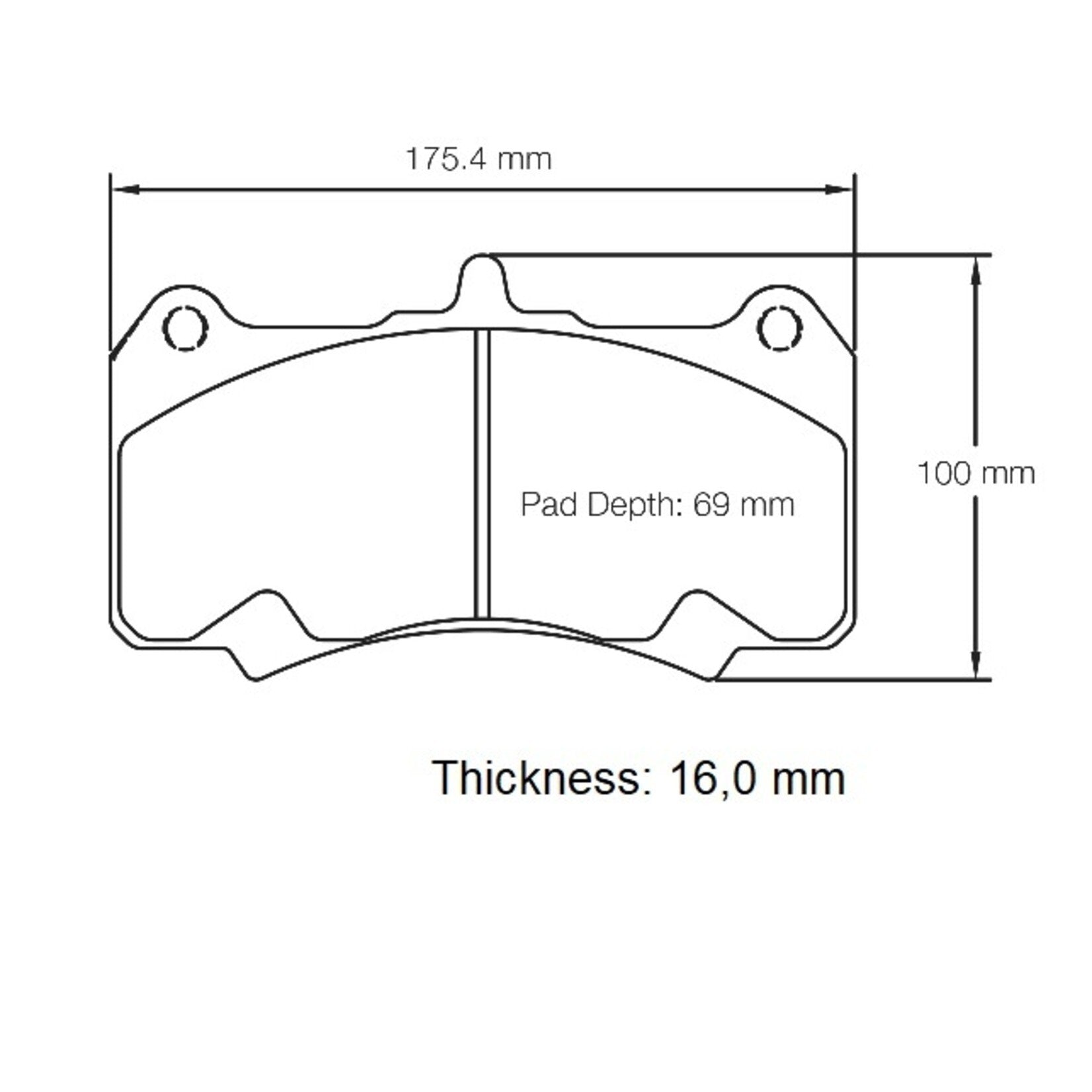 Pagid S8258T03001 Raceblok Set RST3