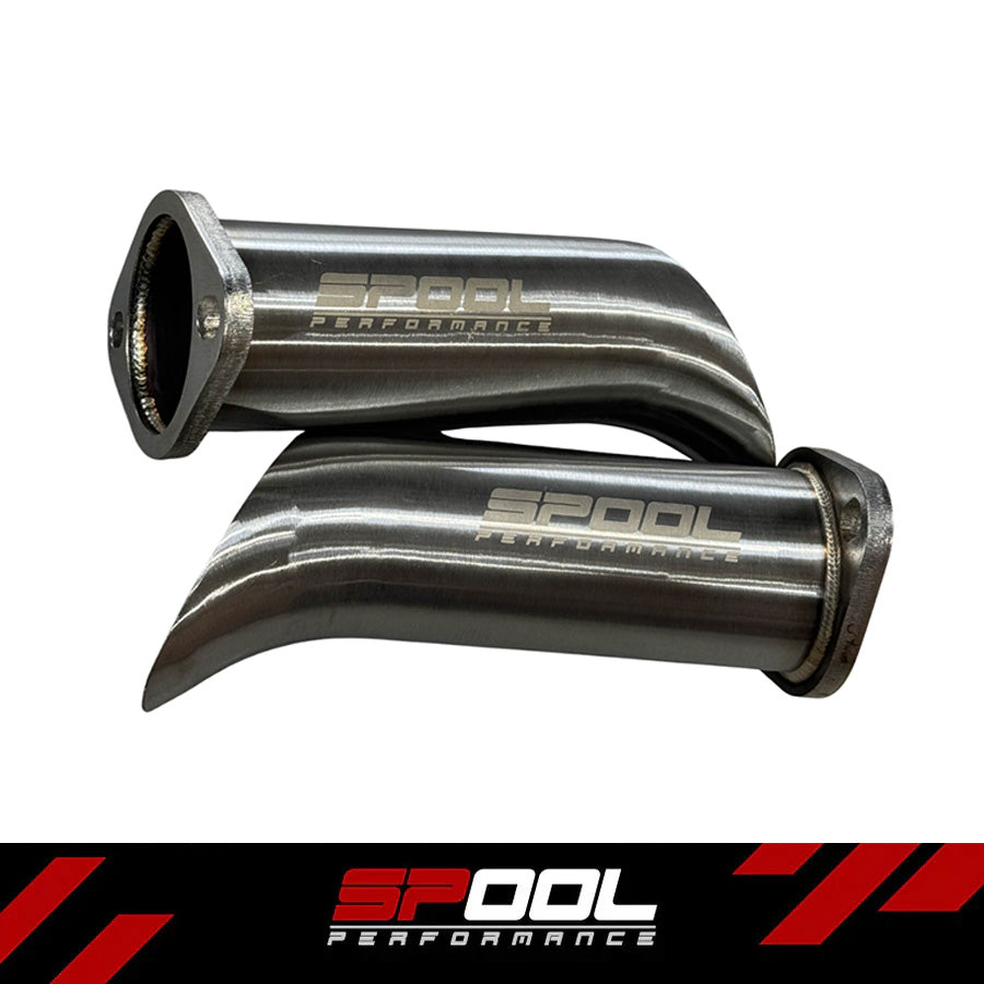 Spool Performance SP-VR30-TDP Teardrop Exhaust Turn Down Pipes / Dump Tubes Infiniti Q50 Q60 RZ34 [VR30] | ML Performance Car Parts
