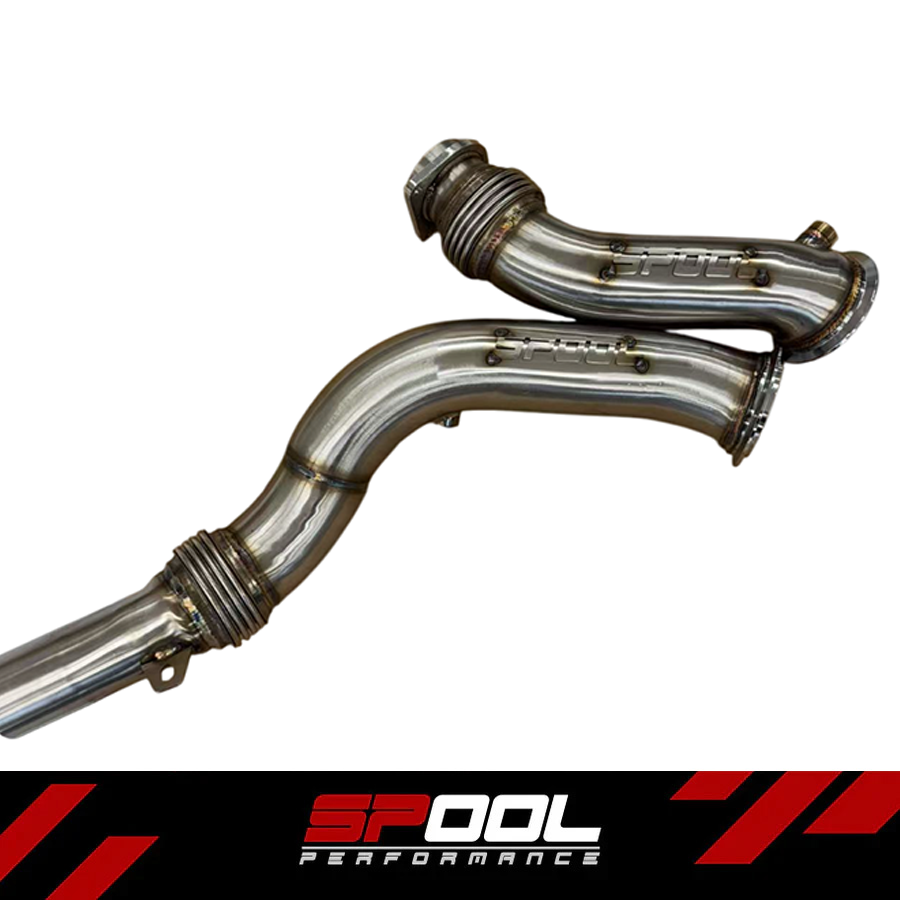 Spool Performance SP-S55-DP S55 Stainless Steel Race Downpipe FITS BMW M3/M4/M2 Competition | ML Performance Car Parts