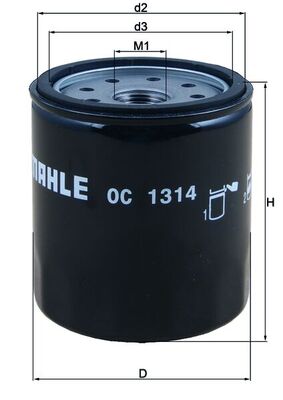 Mahle OC1314 - Oil Filter