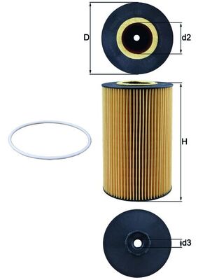 Mahle OX425D - Oil Filter