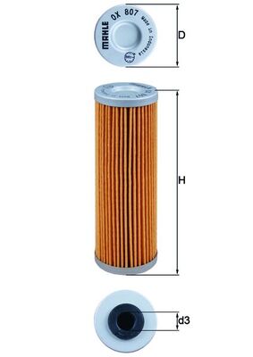 Mahle OX807 - Oil Filter