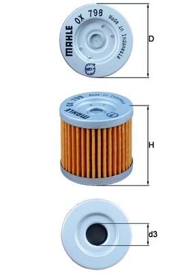 Mahle OX798 - Oil Filter