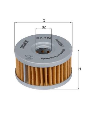 Mahle OX408 - Oil Filter
