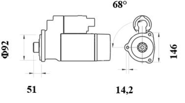 Mahle MS1032 - Starter