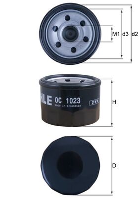 Mahle OC1023 - Oil Filter