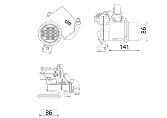 Mahle CE14000P - Cooler, exhaust gas recirculation