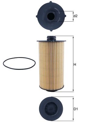 Mahle OX1186D - Oil Filter