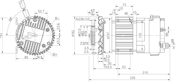 Mahle MM351 - Electric Motor