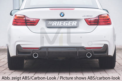 Rieger 00088072 BMW 4 Series F32 F33 F36 Rear Diffuser 2 | ML Performance EU Car Parts