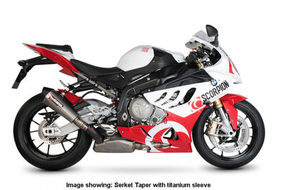 Scorpion RBM64SEO BMW S1000 RR Serket Taper Slip-On - Brushed Stainless Steel Sleeve | ML Performance EU EU