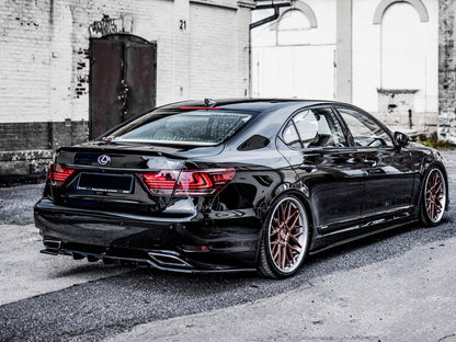 Maxton Design Lexus LS MK4 Facelift Central Rear Splitter (w/ Vertical Bars)