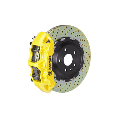 Brembo 1N1.9046A Tesla S Front GT 6-Pistons Drilled 2-piece Big Brake Kit 380x34mm