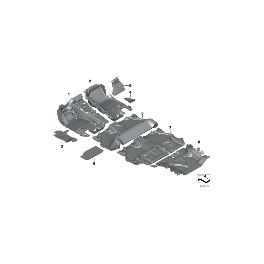 Genuine BMW 51477498453 G05 Carpet, Front Left ANTHRAZIT (Inc. X5 30dX, X5 40i & X5 45eX) | ML Performance EU