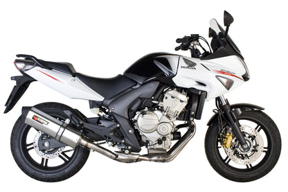 Scorpion RHA100SEO Honda CBF600 Serket Parallel Slip-On - Brushed Stainless Steel Sleeve | ML Performance EU EU