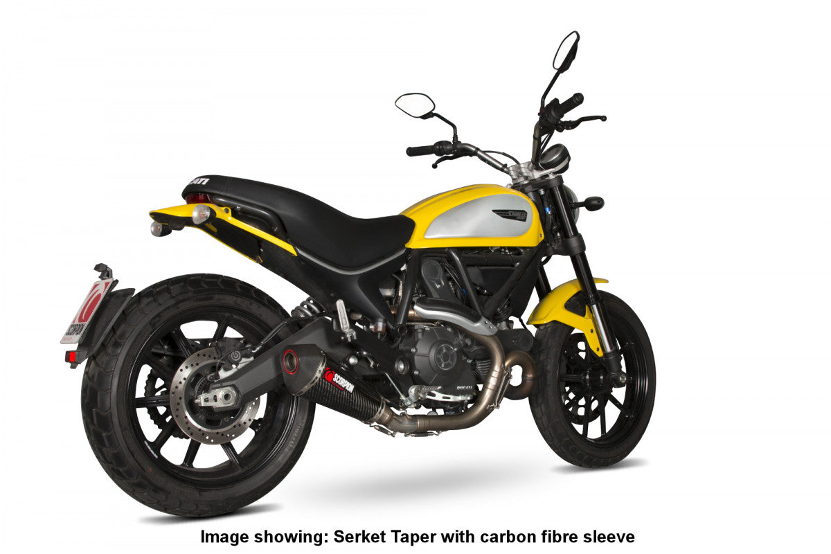 Scorpion RDI62TEO Ducati Scrambler 800 Serket Taper Slip-On - Titanium Sleeve | ML Performance EU EU