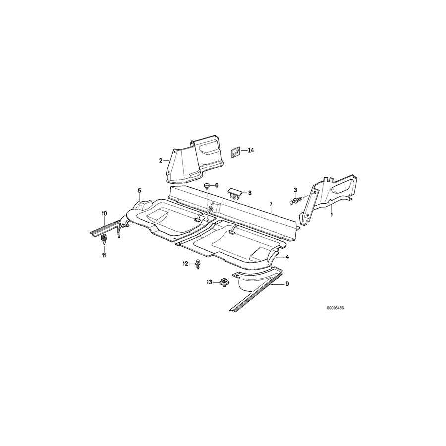 Genuine BMW 51478102939 E34 Push-Button (Inc. 525tds, 524td & 540i) | ML Performance EU Car Parts