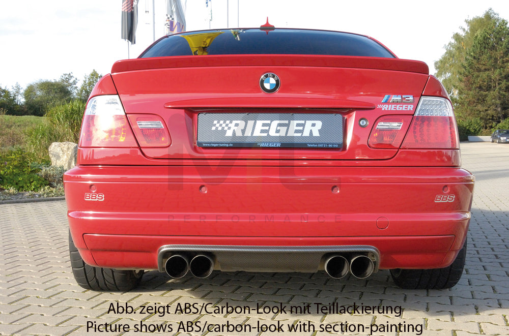 Rieger 00050241 BMW 3 Series E46 M3 Rear Diffuser 5 | ML Performance EU Car Parts