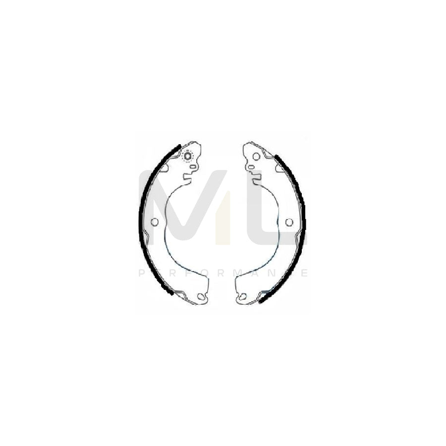 HELLA 8DB 355 022-311 Brake Shoe Set without handbrake lever | ML Performance Car Parts