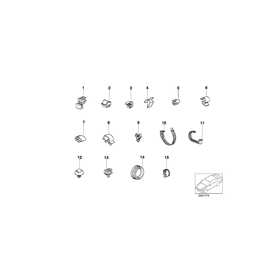 Genuine BMW 12521719734 E32 E36 Holder (Inc. 750i, 316i 1.6 & Z3 1.8) | ML Performance EU Car Parts