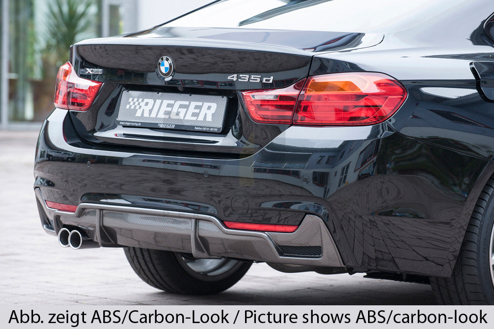 Rieger 00053487 BMW 4 Series F32 F33 F36 Rear Diffuser 3 | ML Performance EU Car Parts