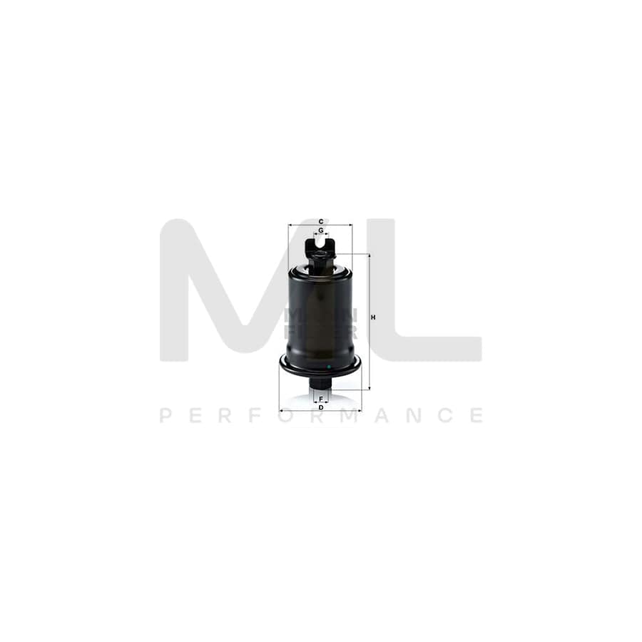 MANN-FILTER WK 614/30 Fuel filter In-Line Filter | ML Performance Car Parts