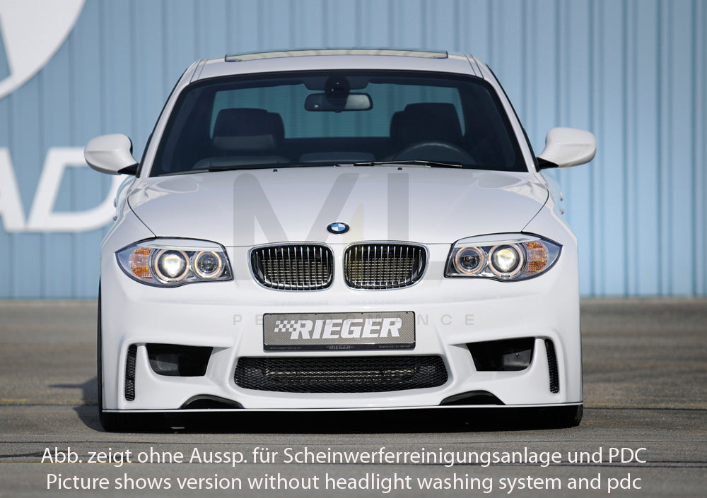 Rieger 00035031 BMW 1 Series E81 E82 E87 E88 Front Bumper 7 | ML Performance EU Car Parts