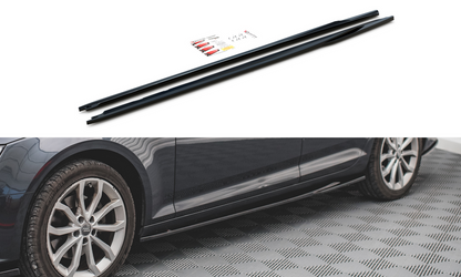 Maxton Design AU-A4-B9-AV-SD1T Side Skirts Diffusers Audi A4 B9 Avant | ML Performance UK Car Parts